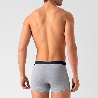 Boxer in cotone Grigio con elastico Blu - Spritz